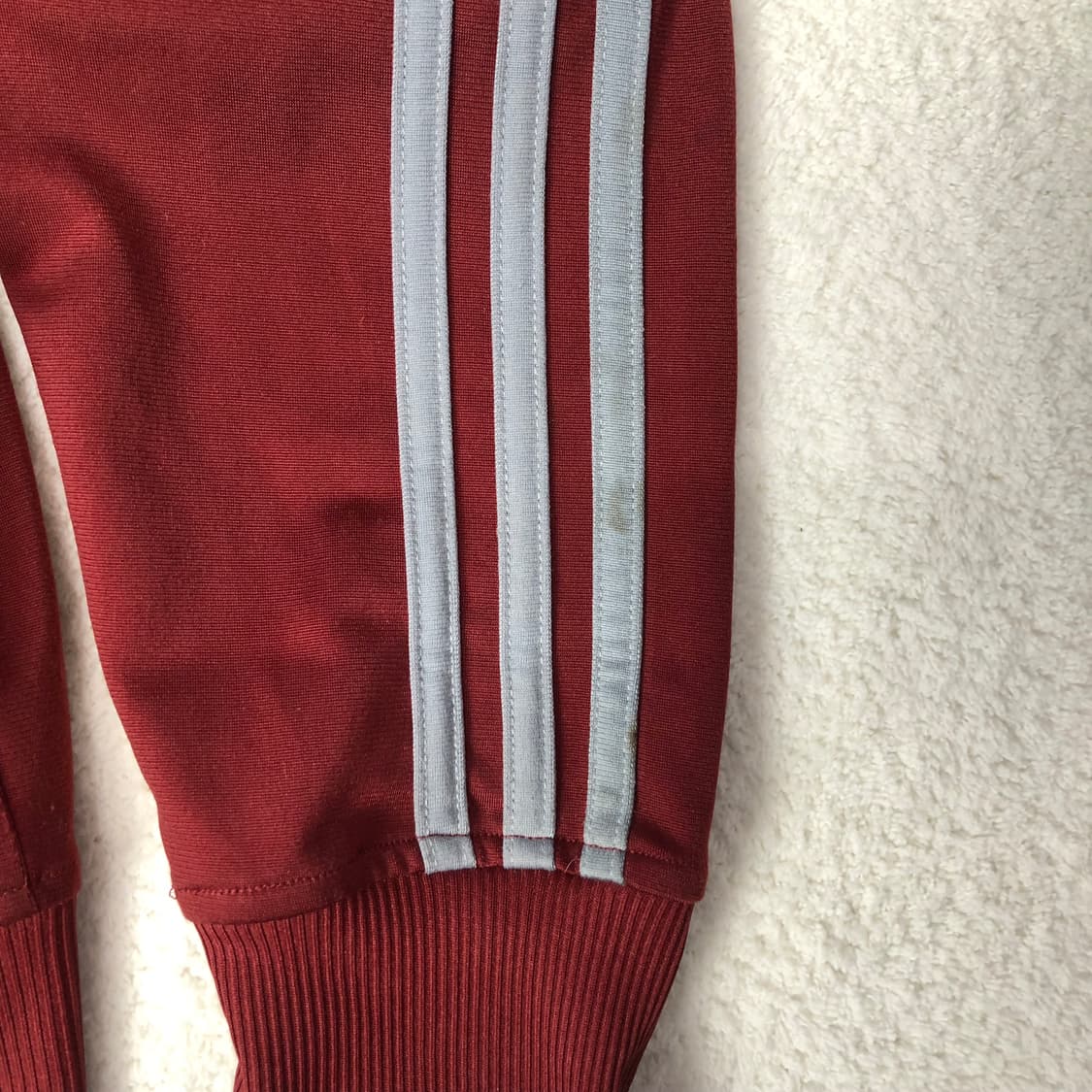 아디다스 파이어버드 버건디 회줄 져지  상품이미지6