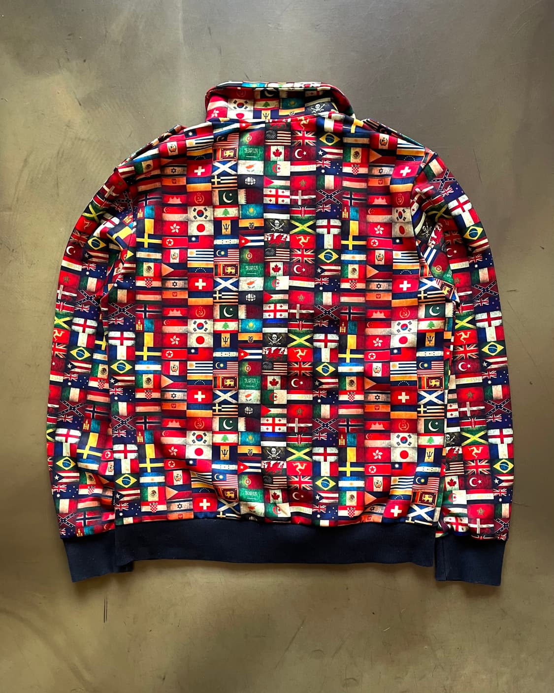 SAKUN Skull Mixed Flag Pattern Rider JK 상품이미지8