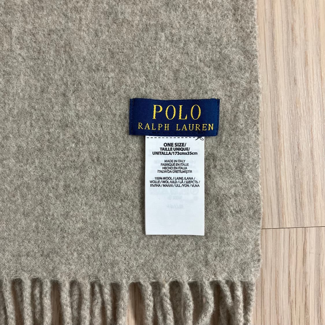 폴로 랄프로렌 울 머플러 회베이지 상품이미지5