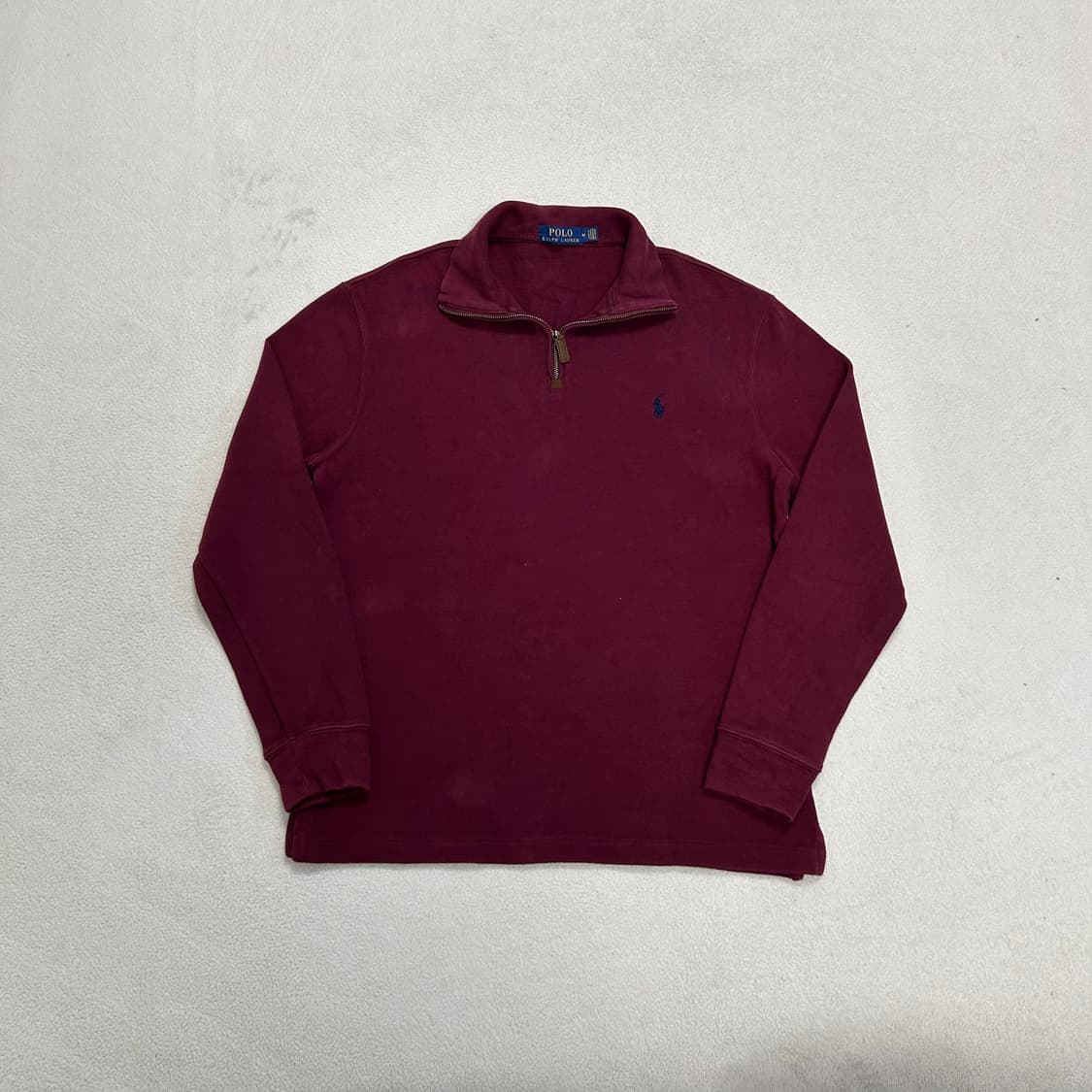 Polo Burgundy Half-zip Knit 상품이미지4