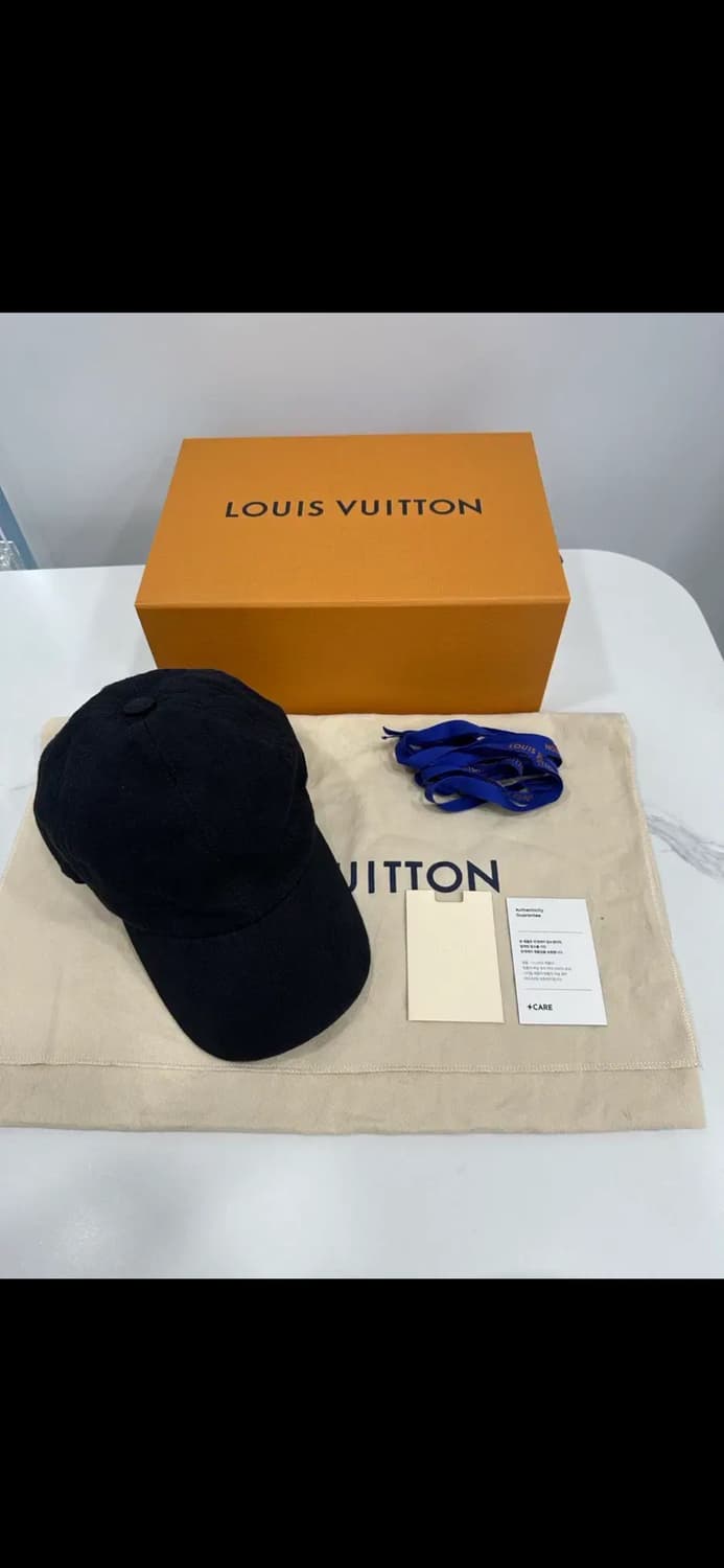 정품 루이비통 에센셜 볼캡 블랙 상품이미지1