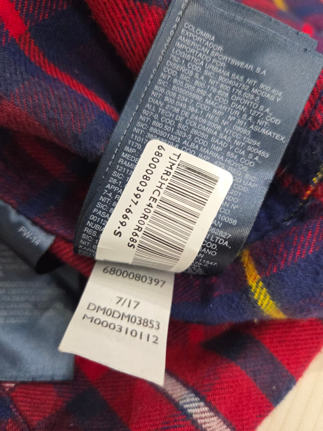 타미힐피거 데님 체크 겨울 긴팔 셔츠 상품이미지9