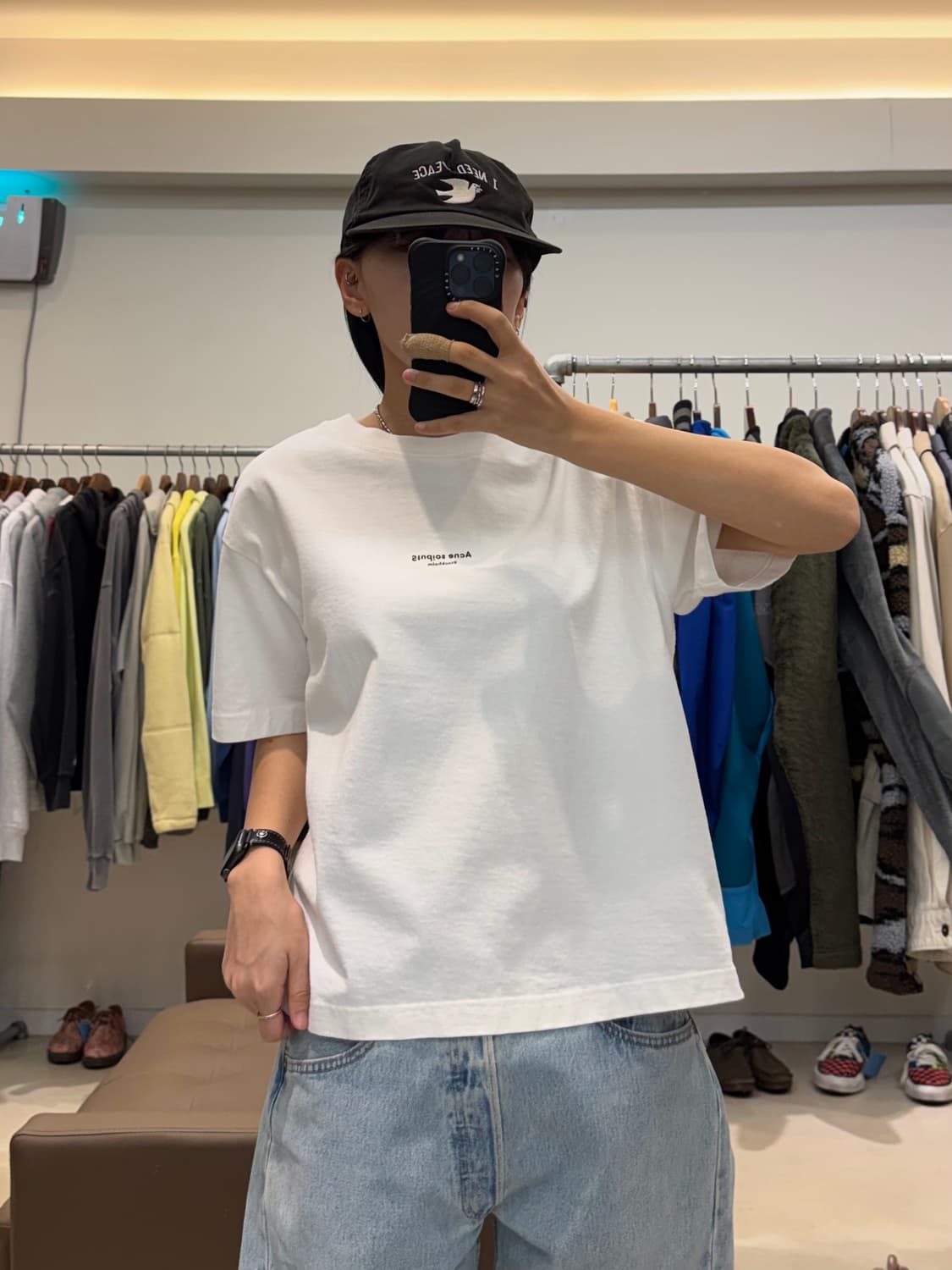 아크네 스튜디오 로고 반팔 티셔츠 상품이미지6