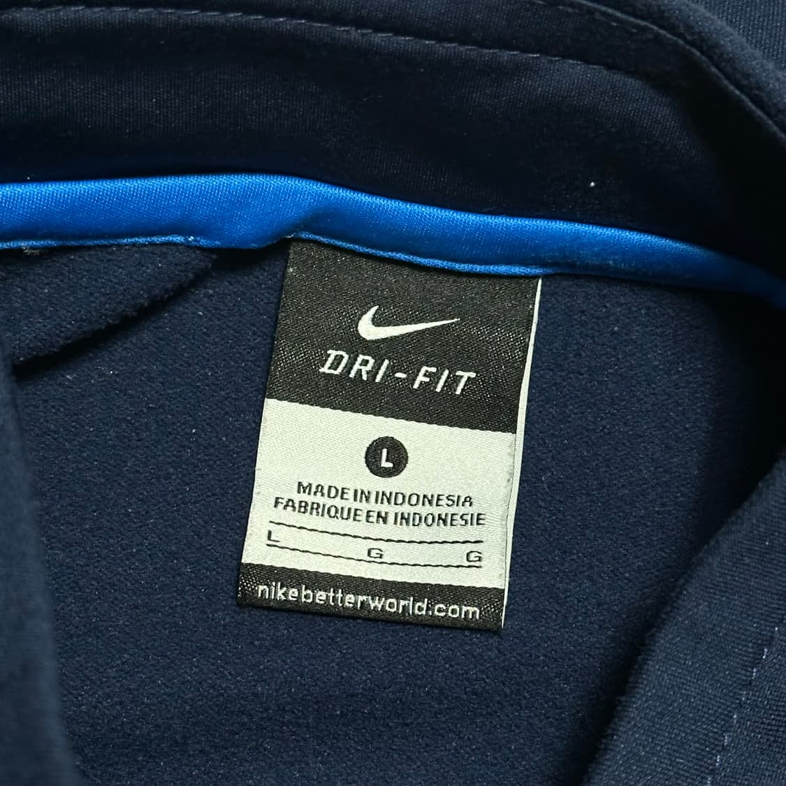 L 나이키 파리 생제르맹 17-18 시즌 네이비 트레이닝 탑 상품이미지4