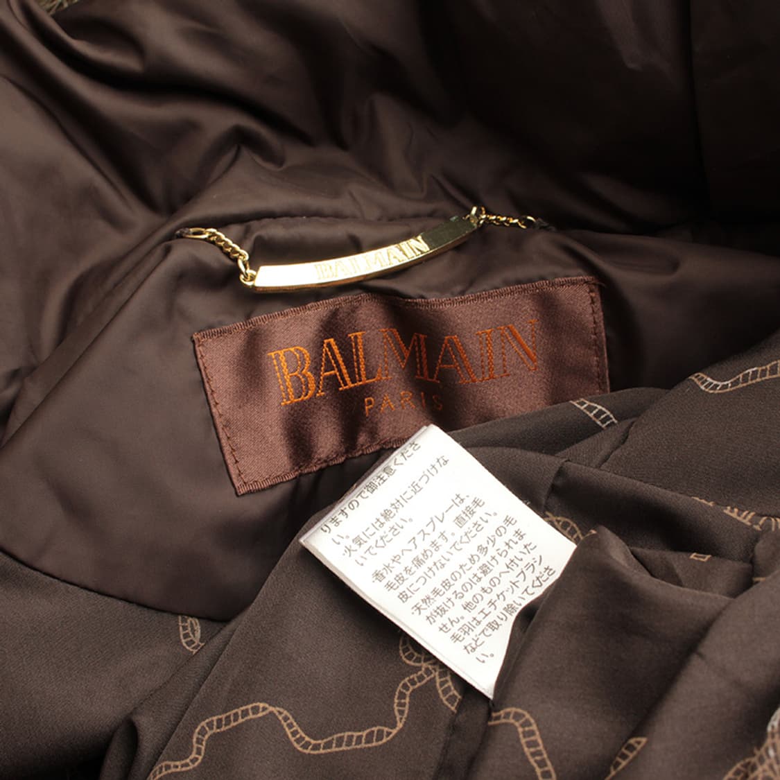 발망 딥브라운 폭스 퍼 후드 다운 패딩코트 55 상품이미지3