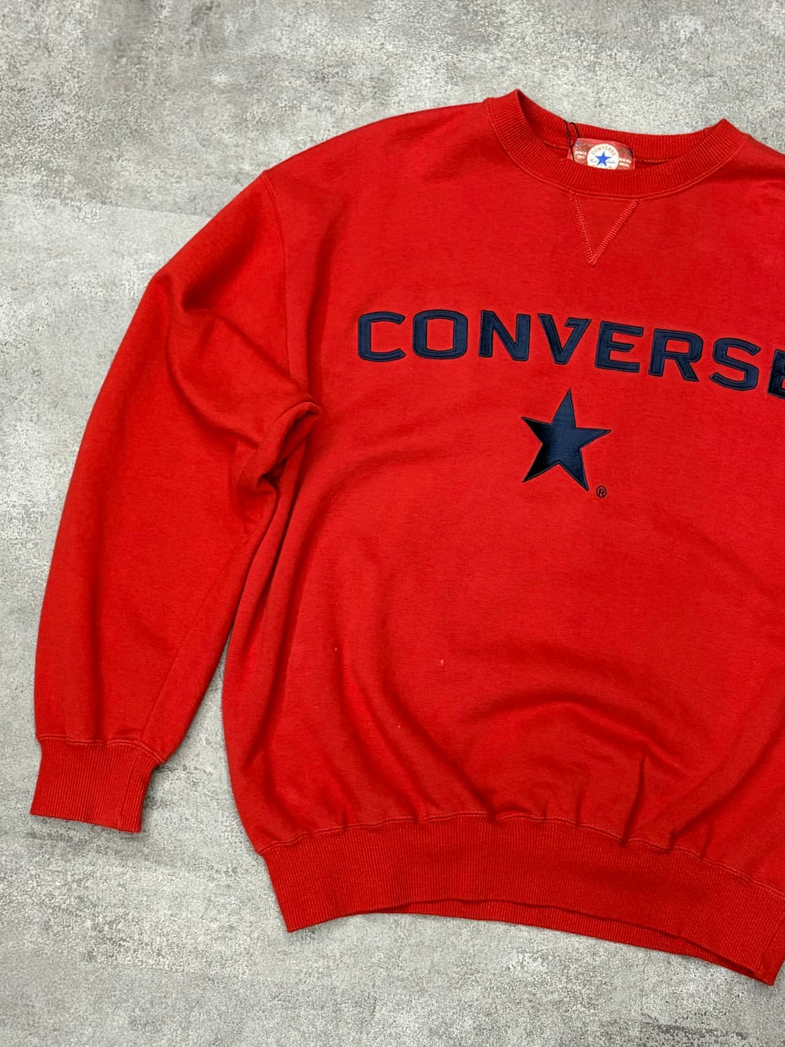 90-00s 컨버스 레드 스타 로고 맨투맨 상품이미지4