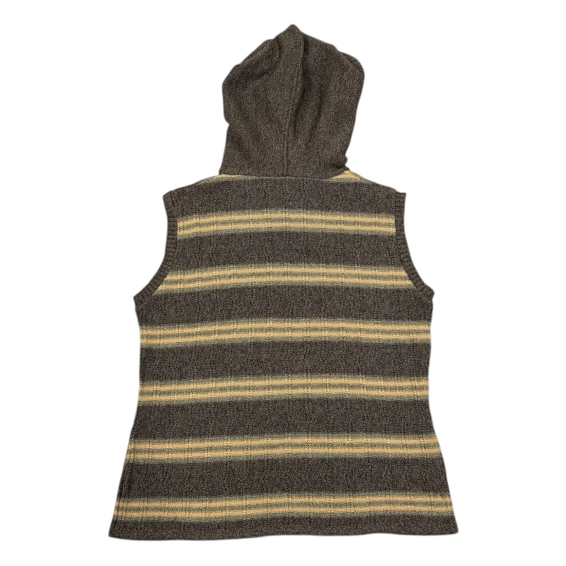 오일릴리 빈티지 모리걸 하구미 스트라이프 니트 후드 베스트 Y2K 조끼 상품이미지2