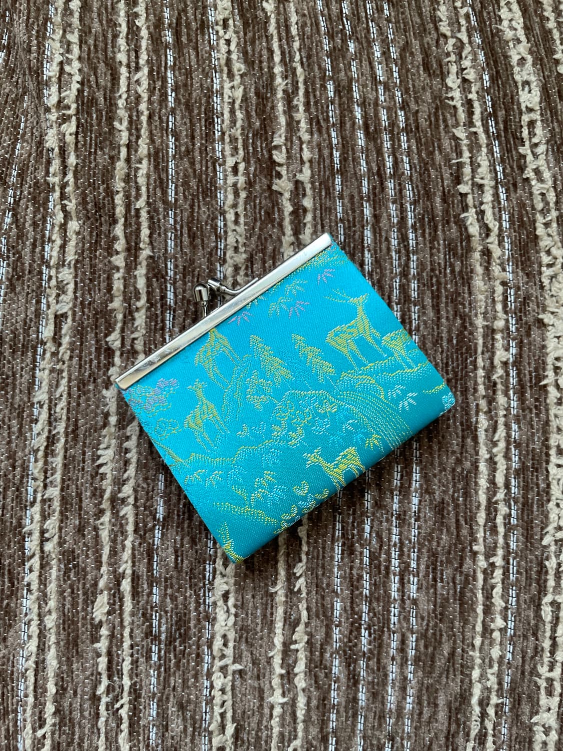 Oriental Blue Satin Pocket Wallet 상품이미지2