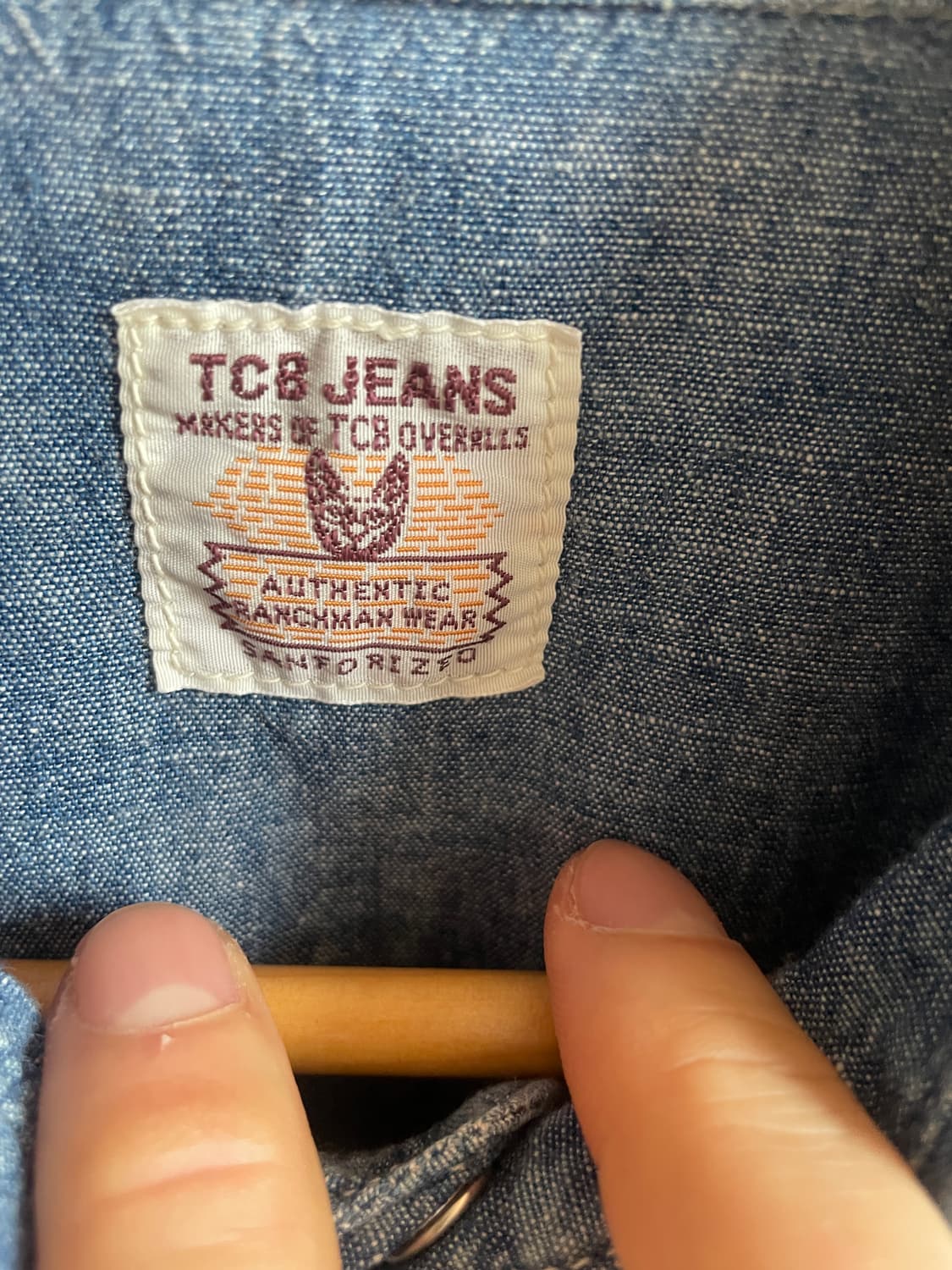 tcb jeans 샴브레이 웨스턴셔츠 상품이미지7