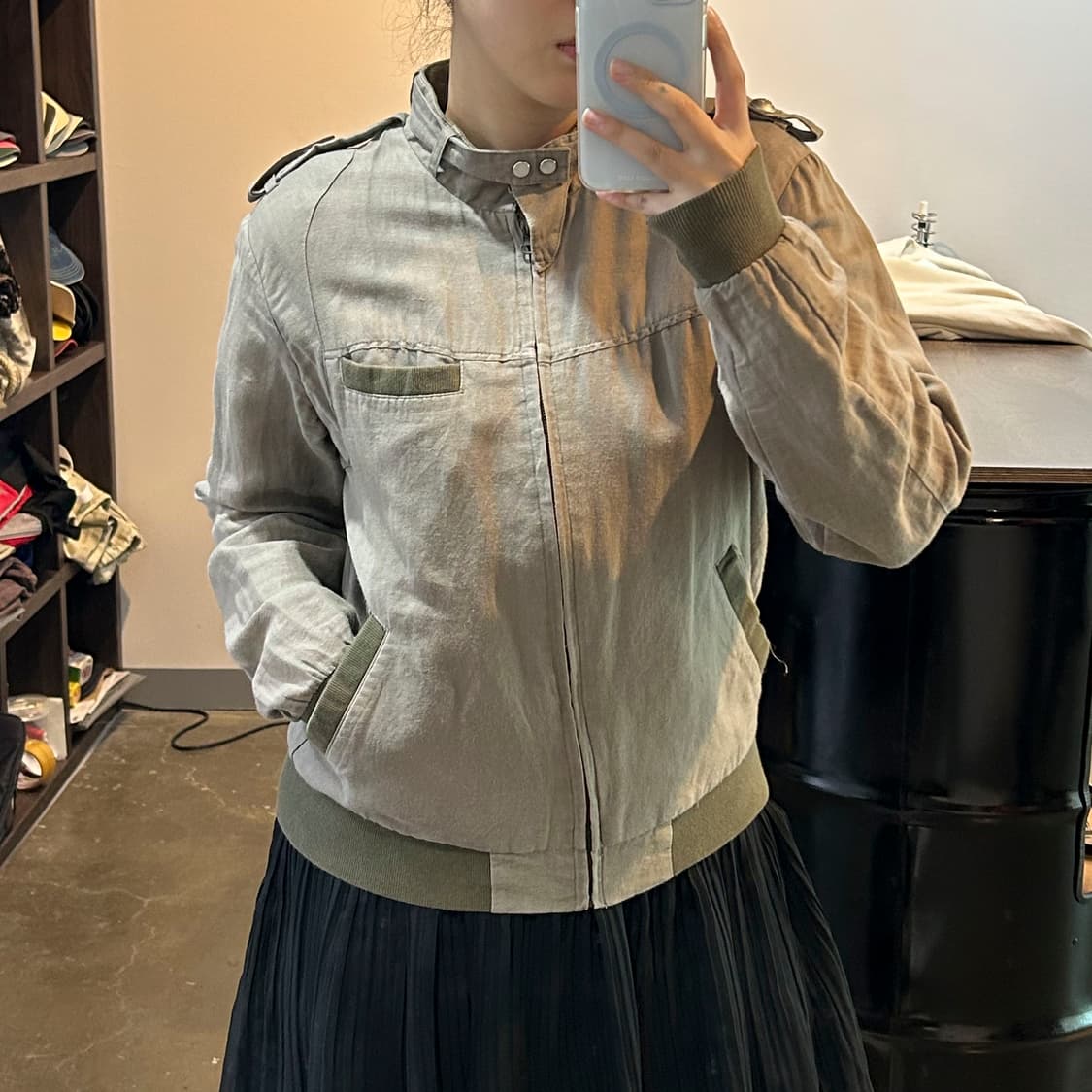 카키 버클 자켓 상품이미지8