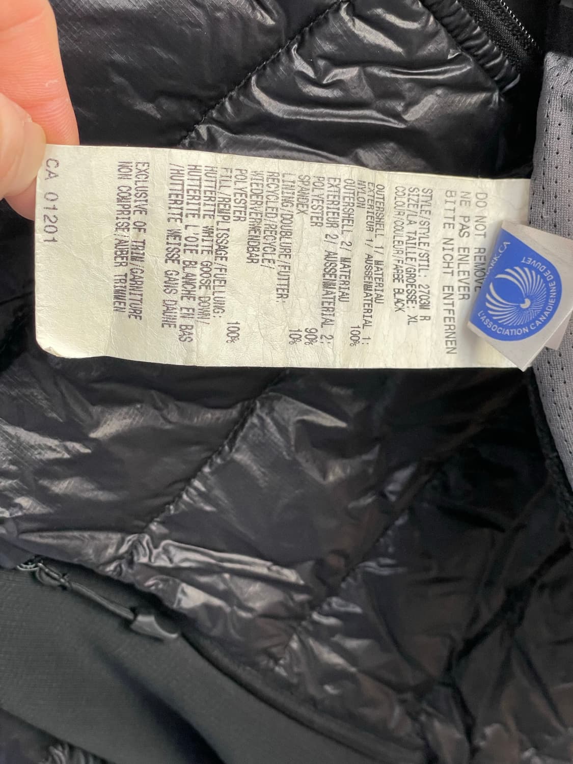 캐나다구스 하이브릿지 라이트 후디패딩 XL 상품이미지9