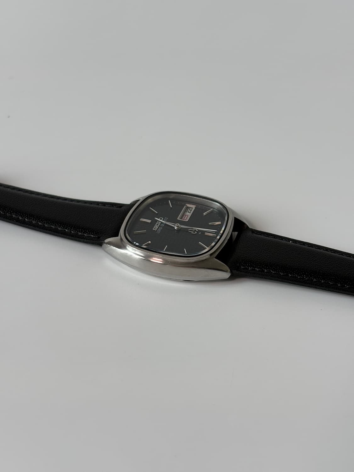 1980s Dark Navy Texture Dial Lord Quartz 상품이미지5