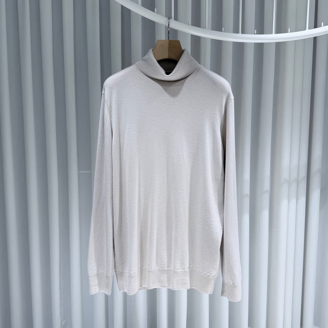 (A+/56) / 로로피아나 베이비 캐시미어 터틀넥 니트 그레이 상품이미지1