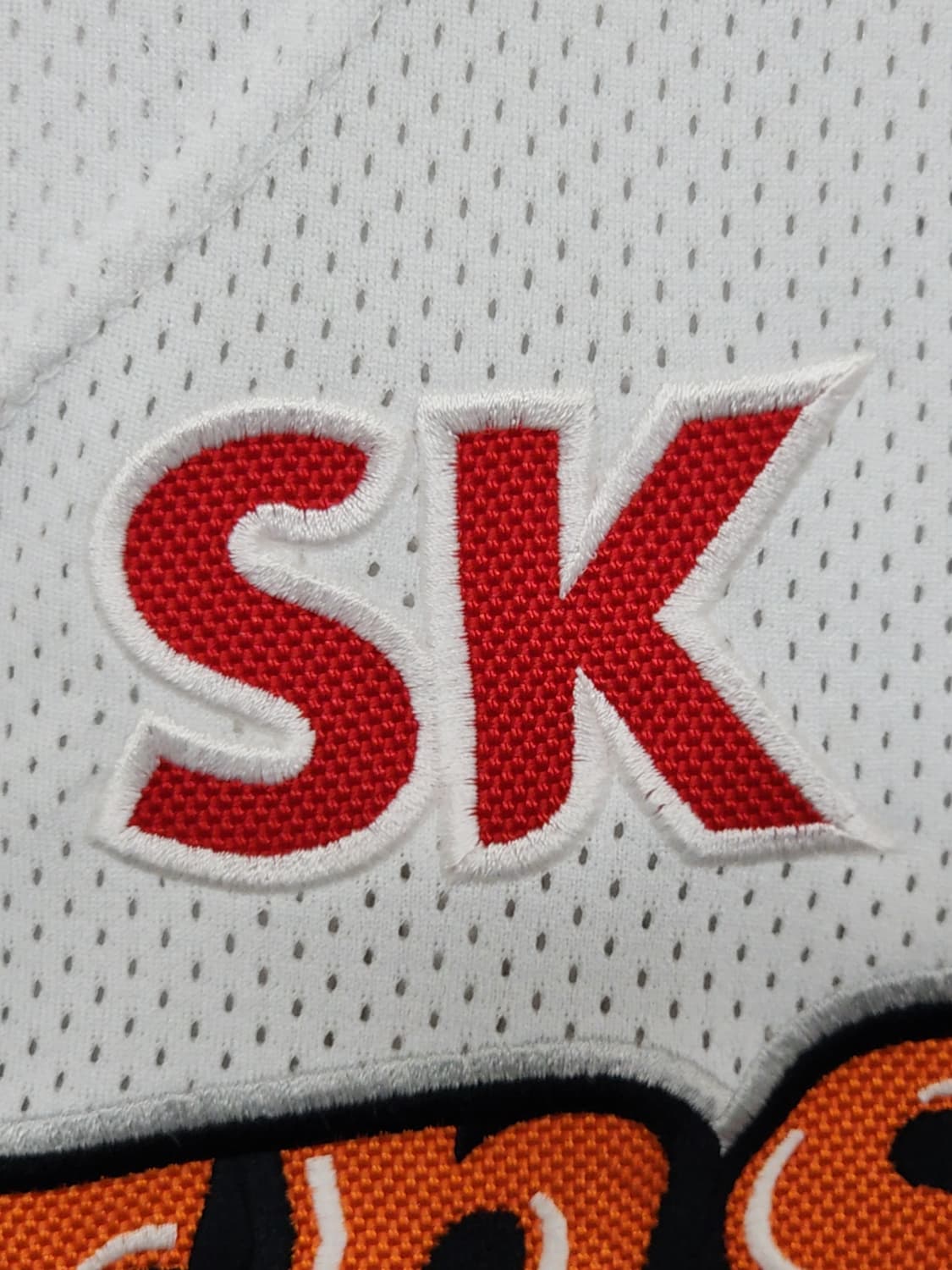 (100) SK 와이번스 야구져지 반팔 노마킹 유니폼 SSG 상품이미지4