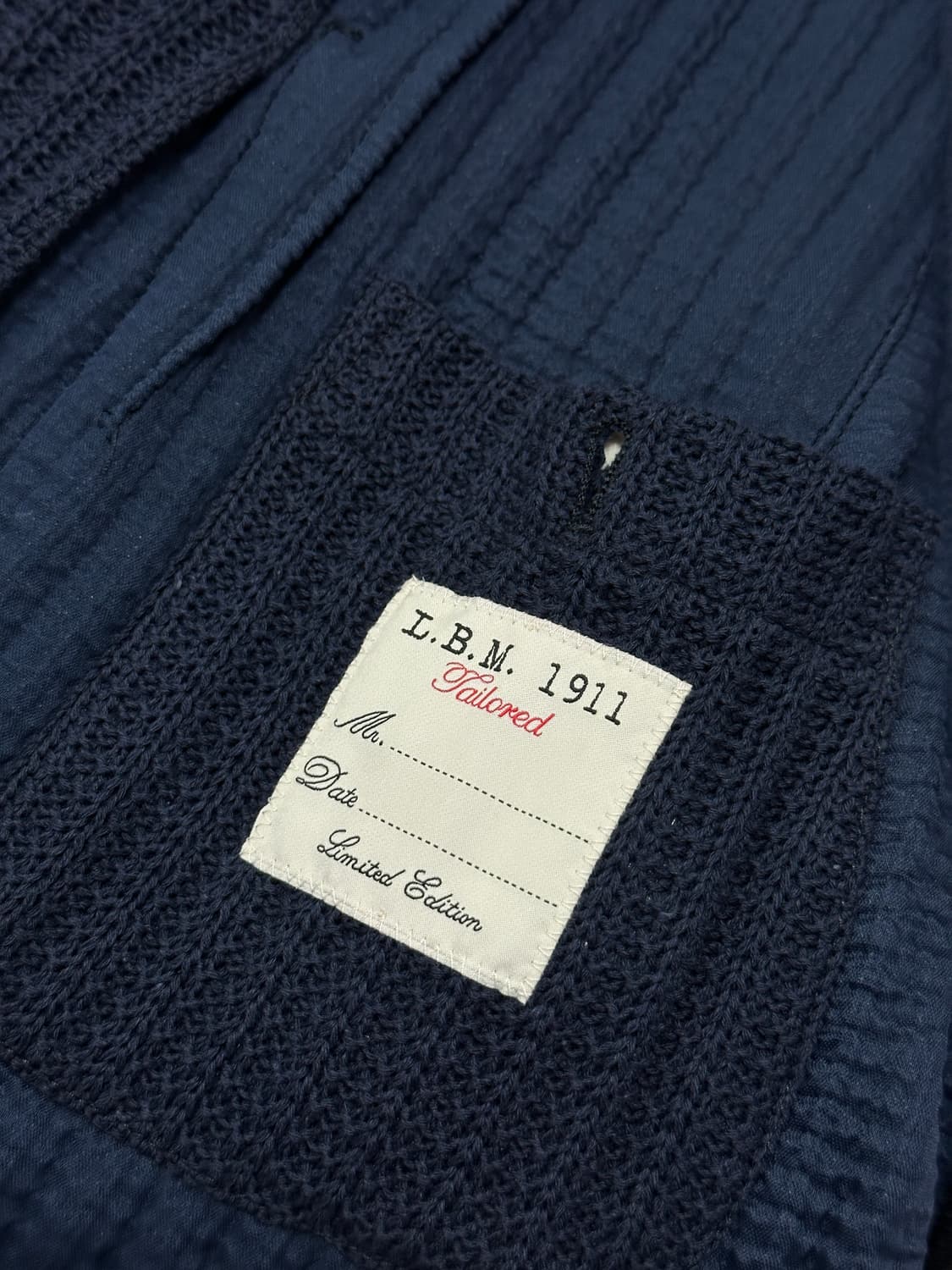 [새제품] 🇮🇹루비암 이태리메이드 니트자켓 네이비 54L 상품이미지5