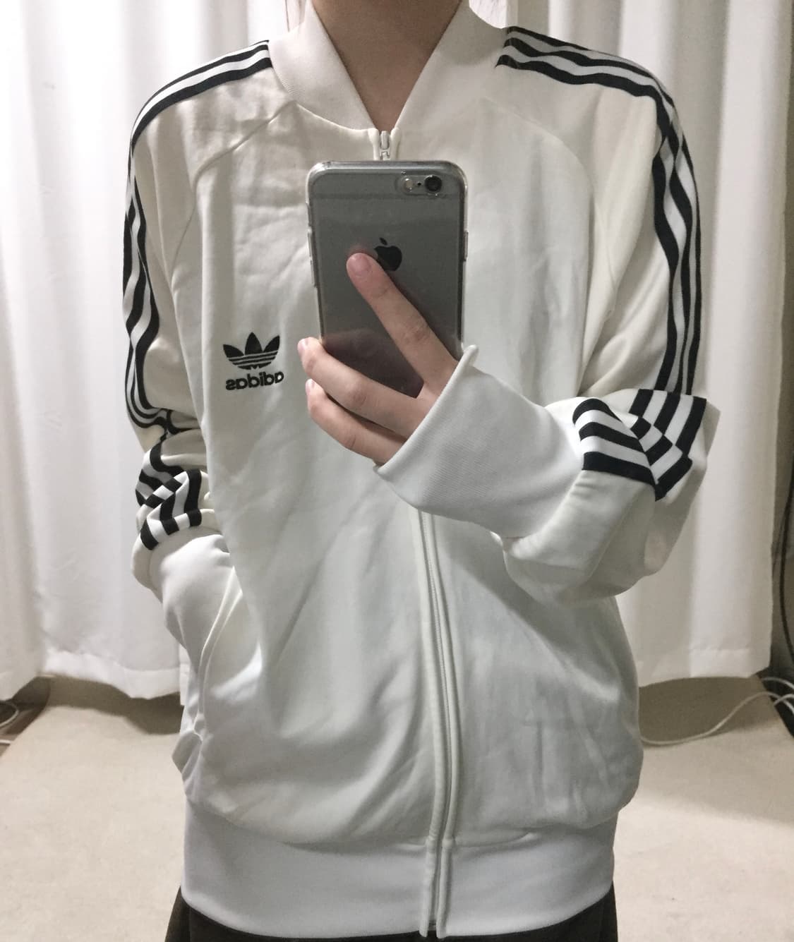 아디다스 화이트 블랙 흰검 파이어버드 져지 상품이미지1