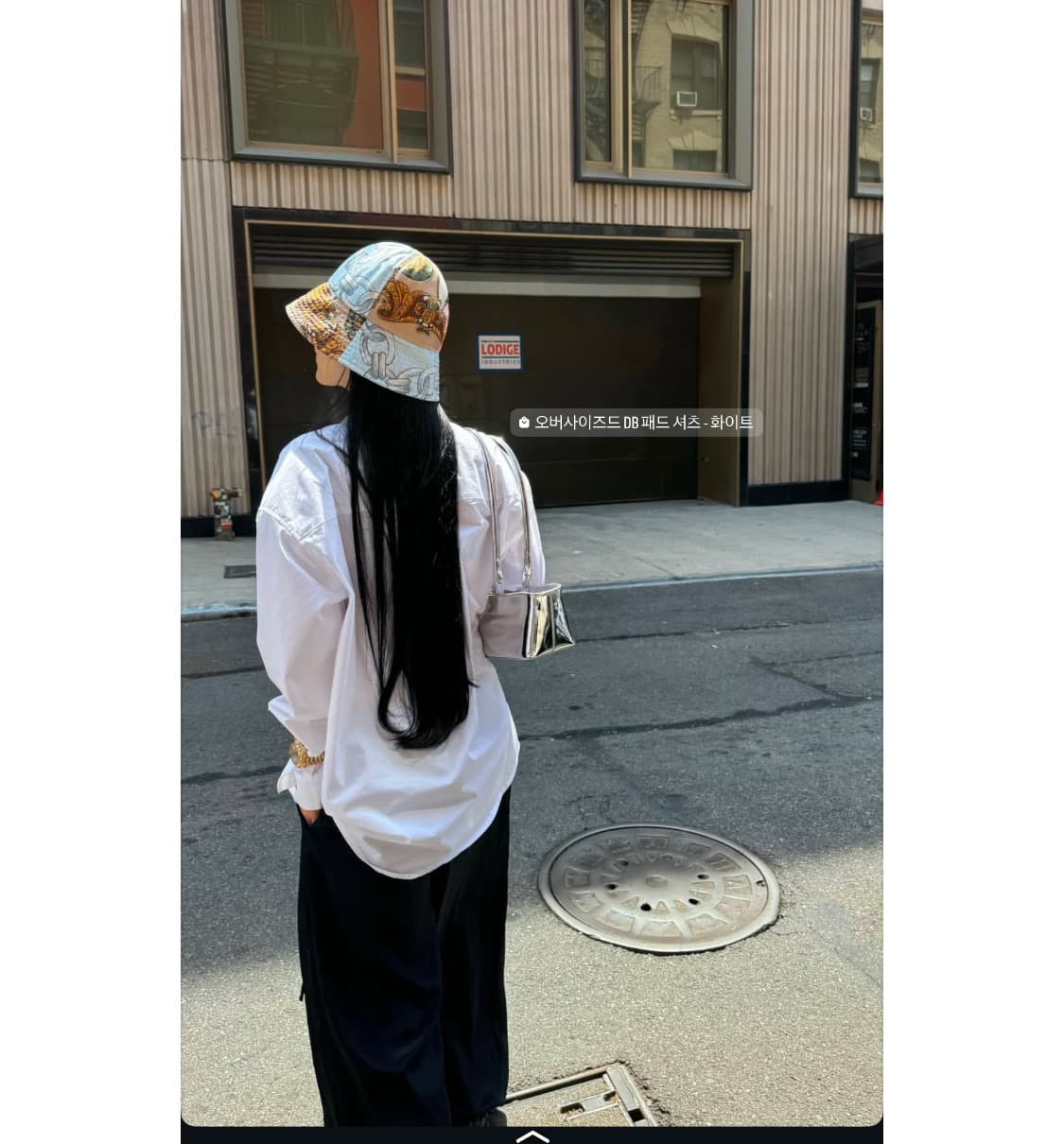 꼼데가르송 실크 패치패턴 버킷 햇 상품이미지1