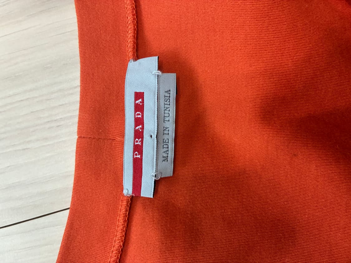 [정품] Prada Sport 프라다스포츠 오렌지 롱슬리브 탑 🍊 상품이미지3
