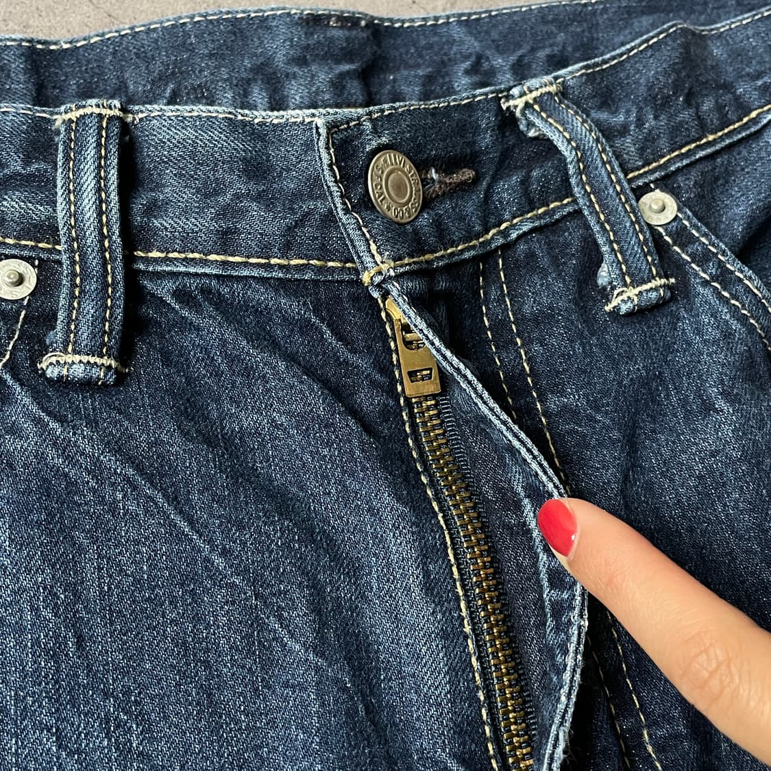 LEVI'S 리바이스513 슬림 스트레이트핏 코튼 데님 팬츠 A00641 상품이미지4