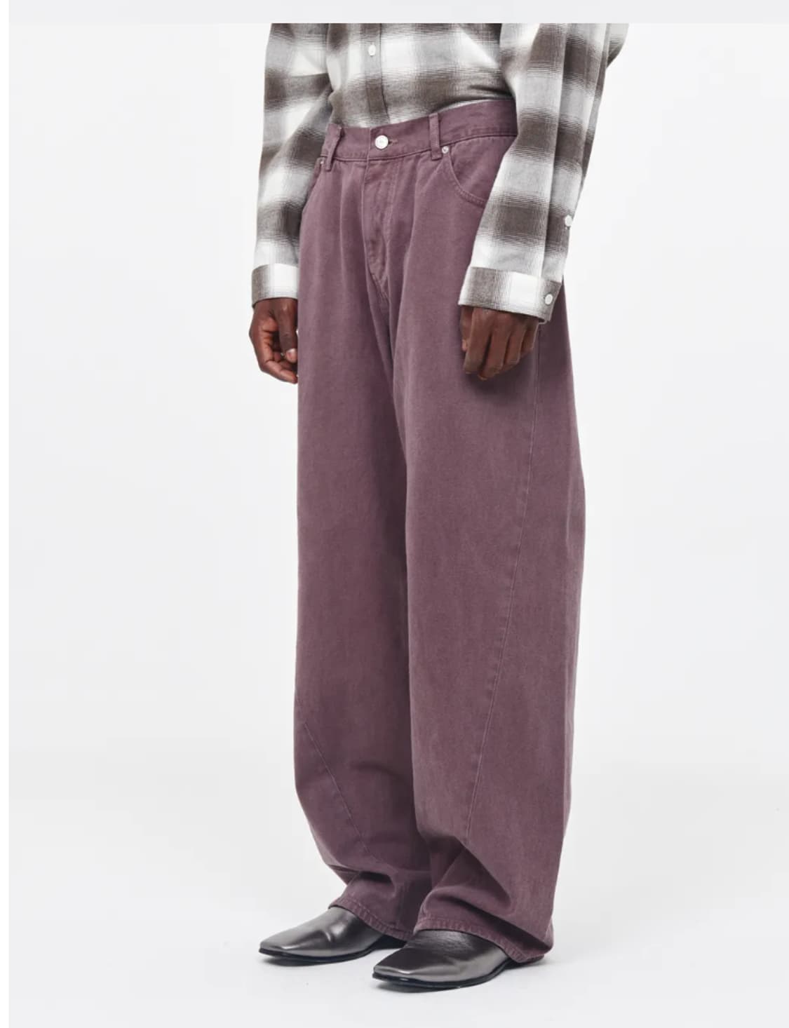 애프터프레이 와이드 슬래쉬 데님 그레이프 상품이미지1