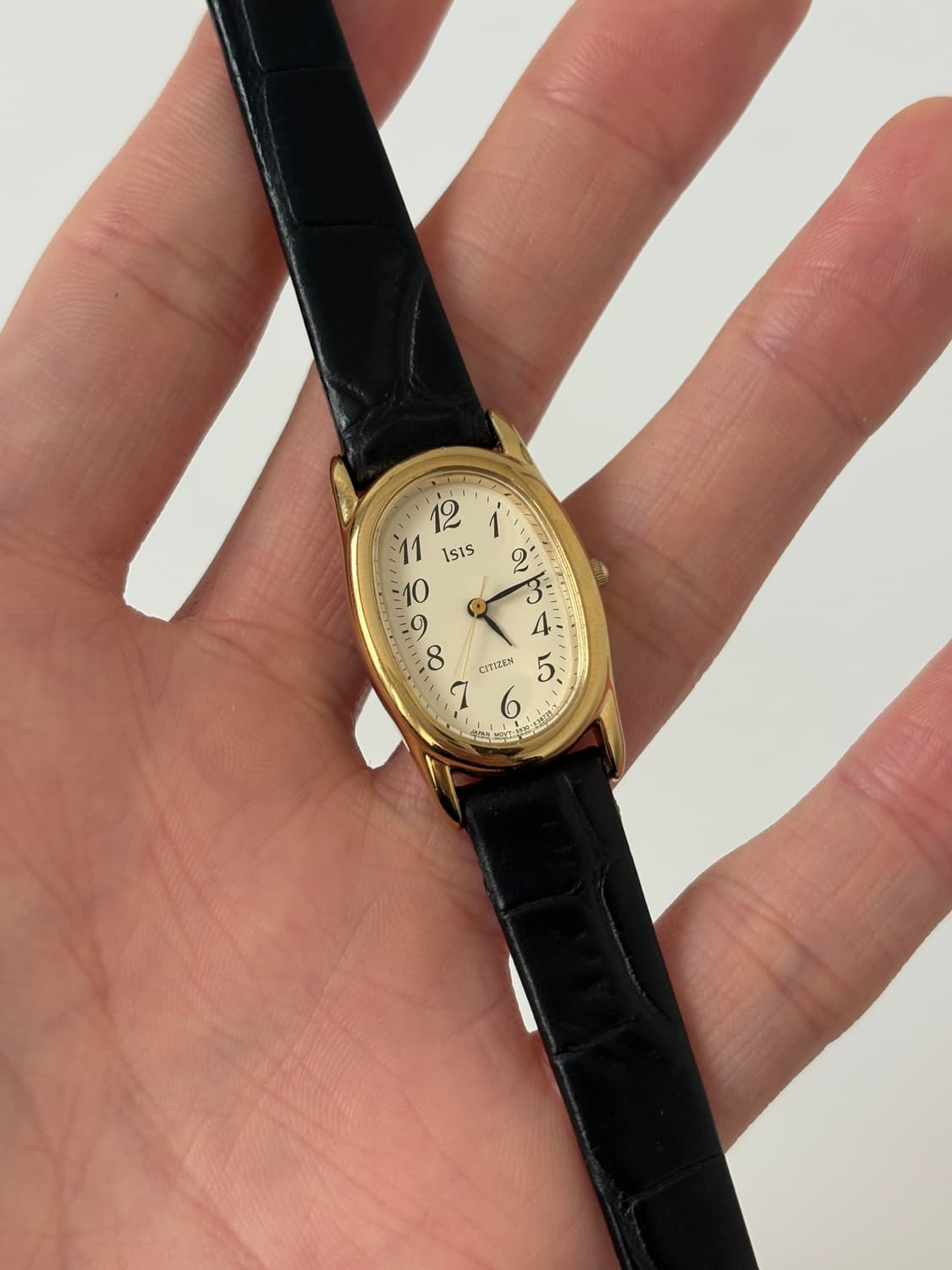 시티즌 1990년대 Isis 골드 오벌 쿼츠 여성 상품이미지1