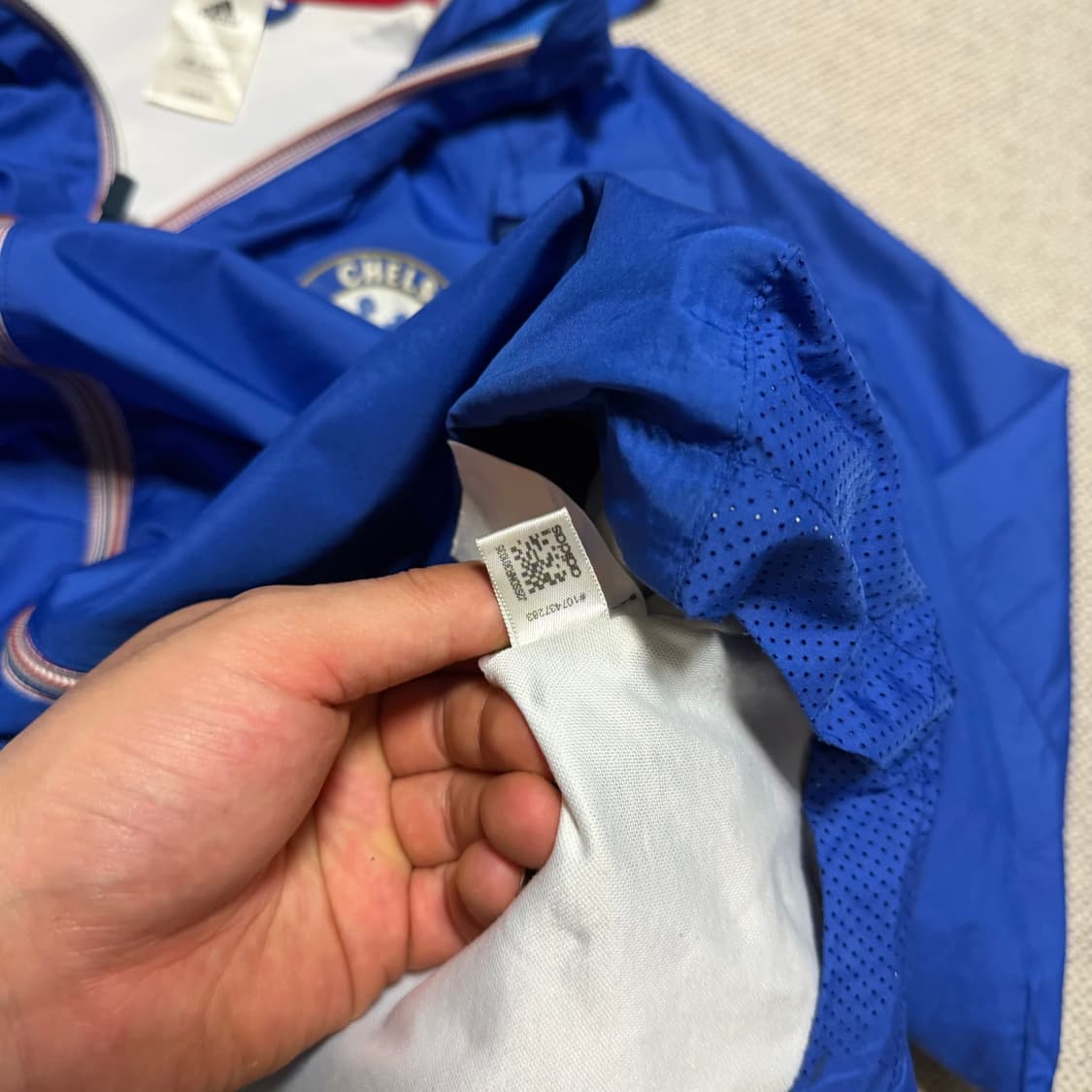 아디다스 첼시FC 후드 바람막이 자켓 상품이미지6