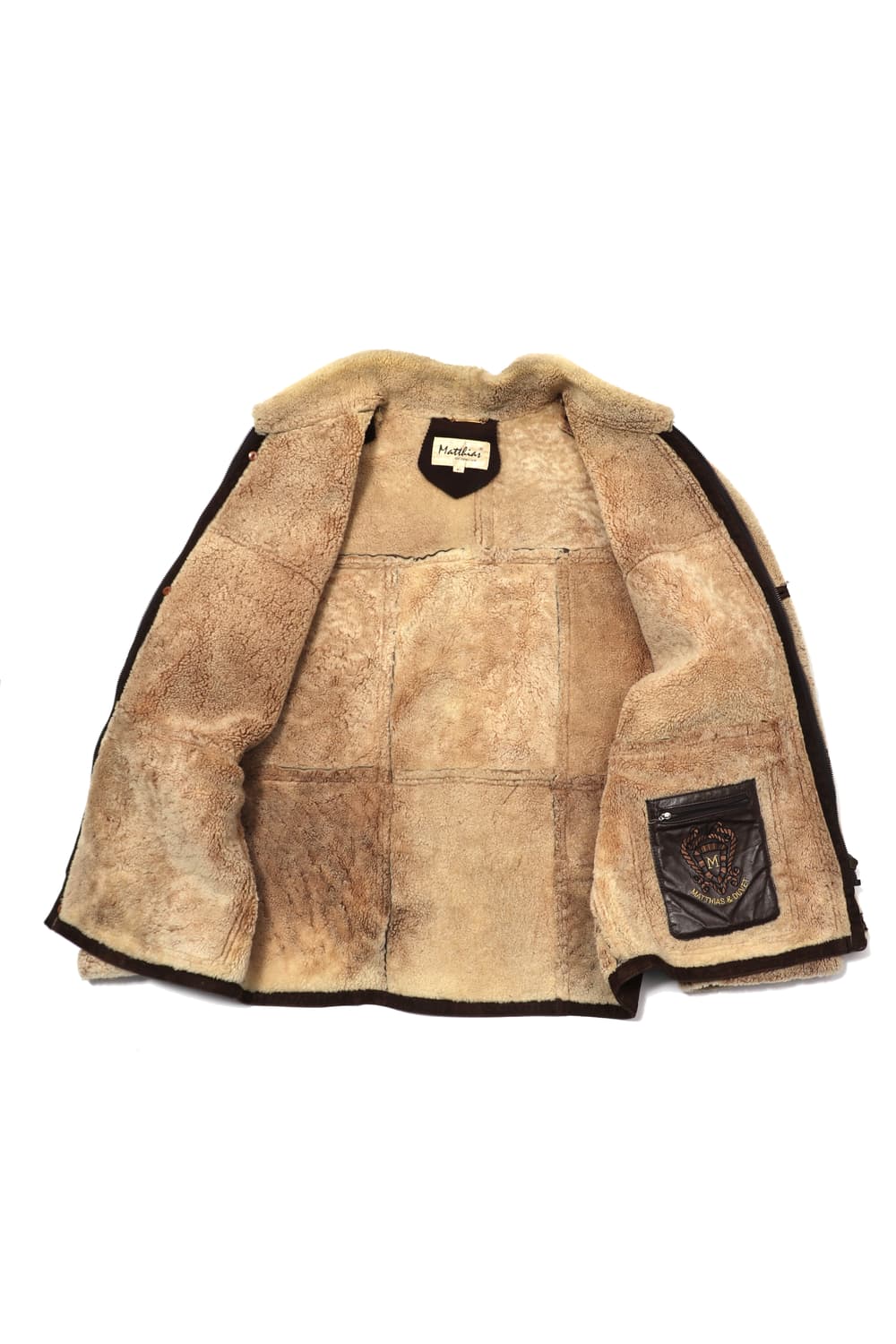 MATTHIAS 램스킨 스웨이드 시어링 무스탕 자켓 size 95 상품이미지3