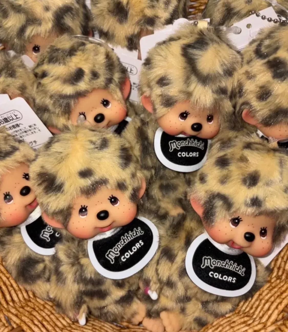 몬치치 호피 무늬 컬러즈 레오파드 인형 키링 상품이미지1