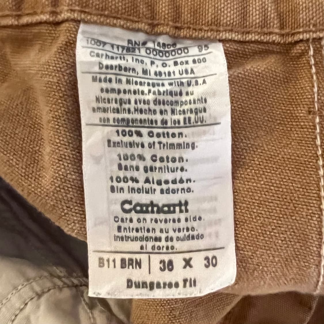 칼하트 카펜터 팬츠 상품이미지7