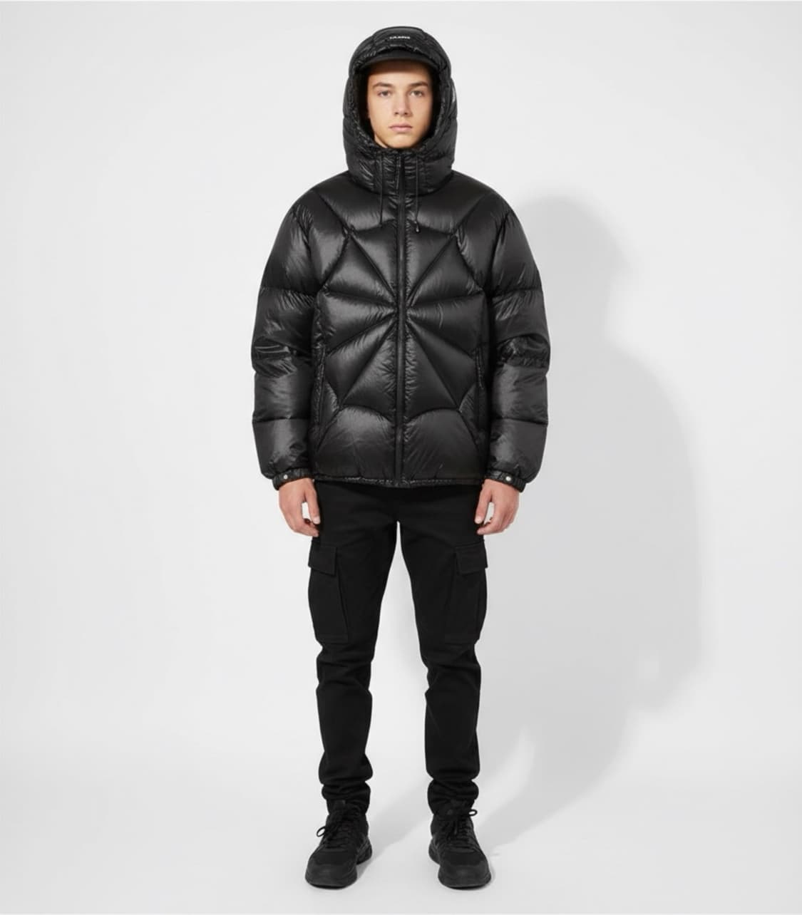 FETCH 25FW 방수 스파이더웹 구스다운  블랙 상품이미지1