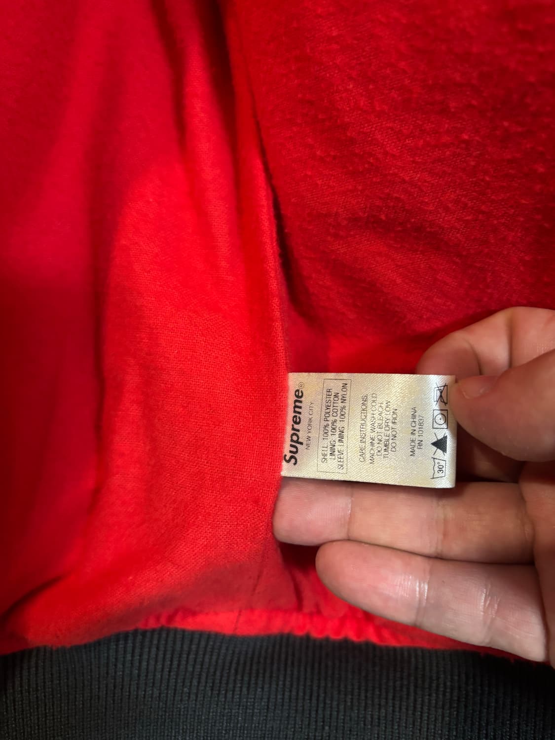 [M] 슈프림 사틴 퀼티드 봄버 자켓 13fw 상품이미지7