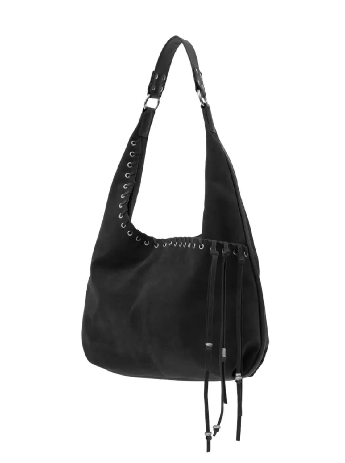 여밈 medium slash hobo bag (suede black) 상품이미지5