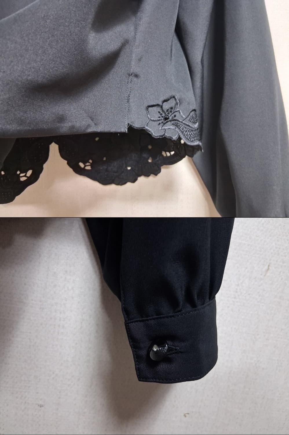 일본빈티지 A doll  고급자수 디테일 블랙 레트로블라우스 여성 77
 상품이미지8