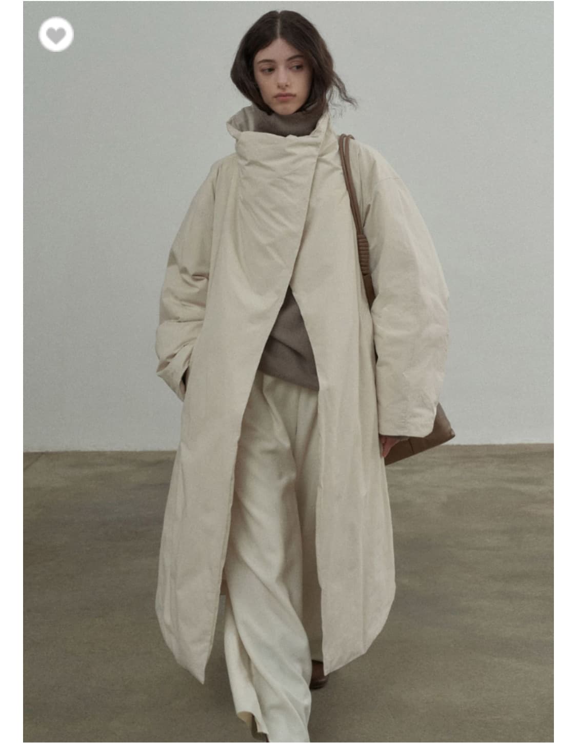 클라레 코쿤 오버 코트 (아이보리) 상품이미지1