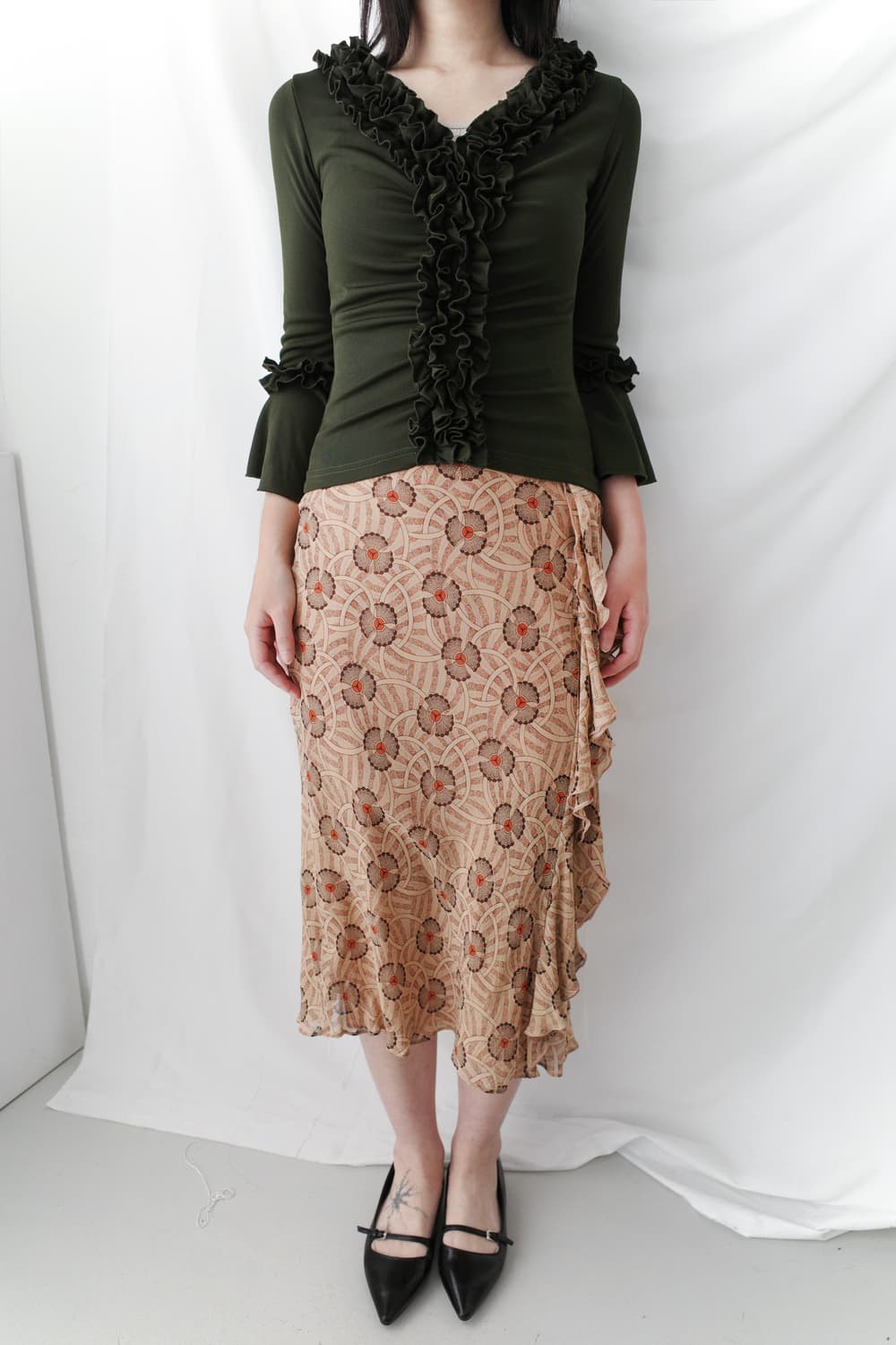 ethnic frill skirt 상품이미지4