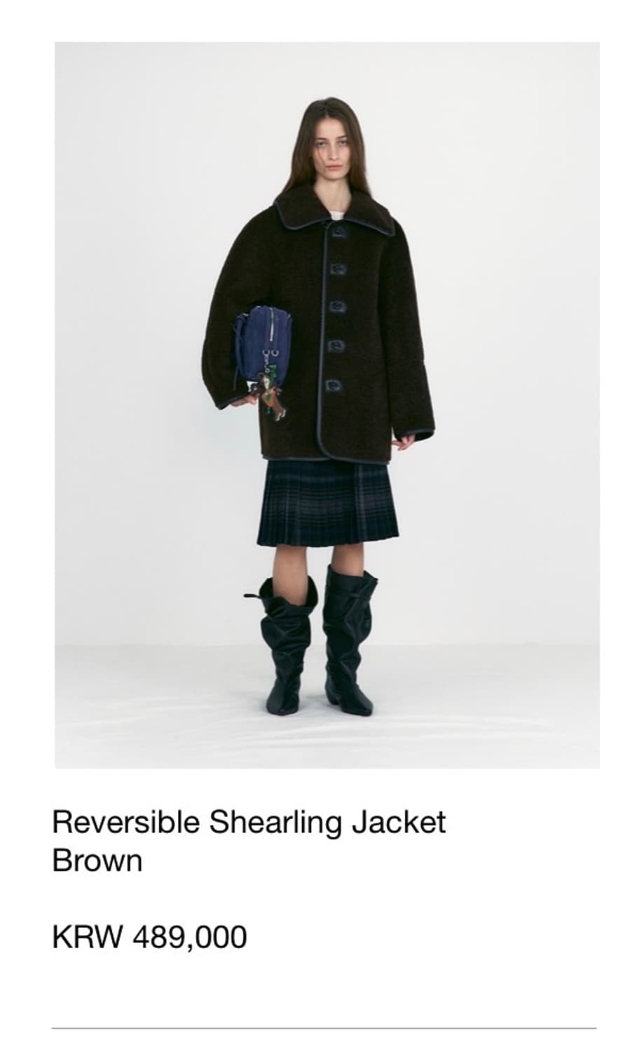 로우클래식 리버서블 시어링자켓 브라운 상품이미지9
