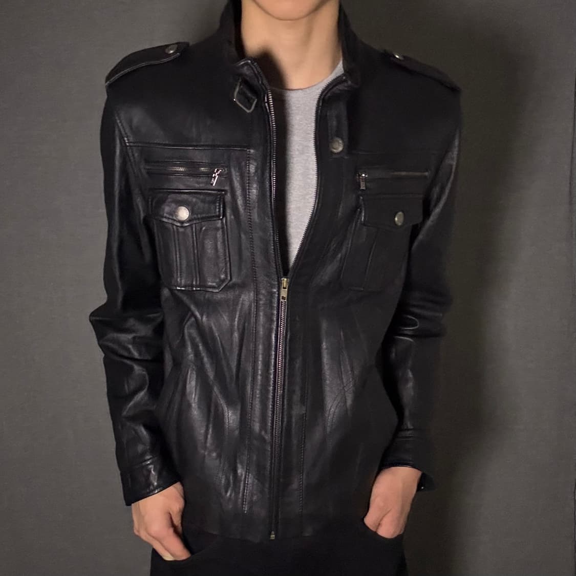 ltaly lamb skin leather jacket 상품이미지3