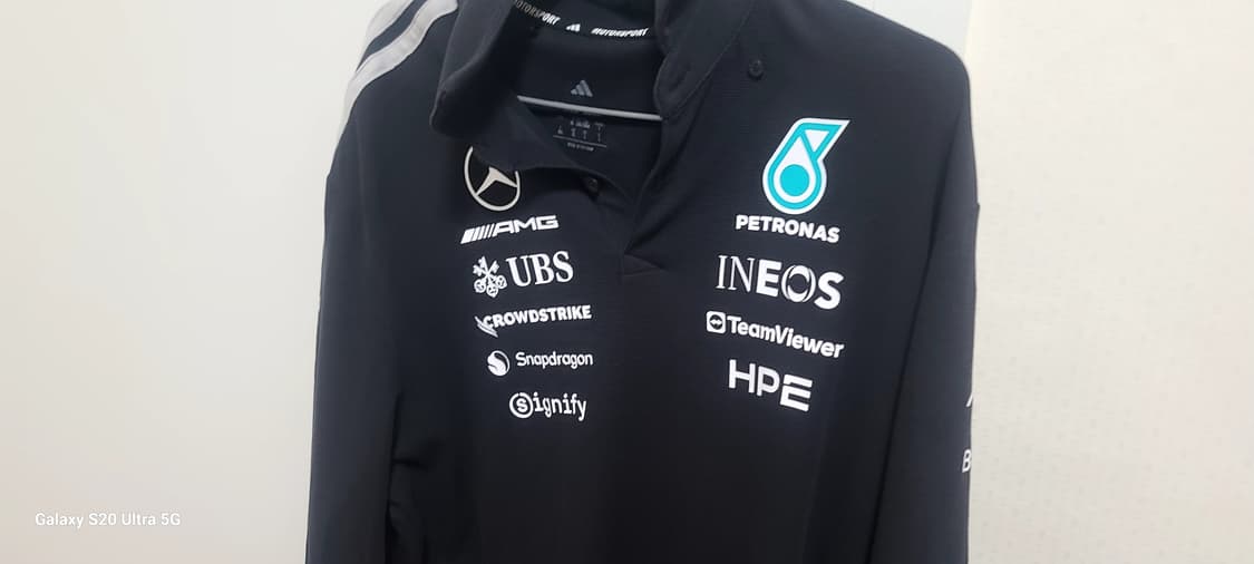 메르세데스 amg f1 팀 엔지니어 롱 슬리브 폴로 XL 상품이미지1