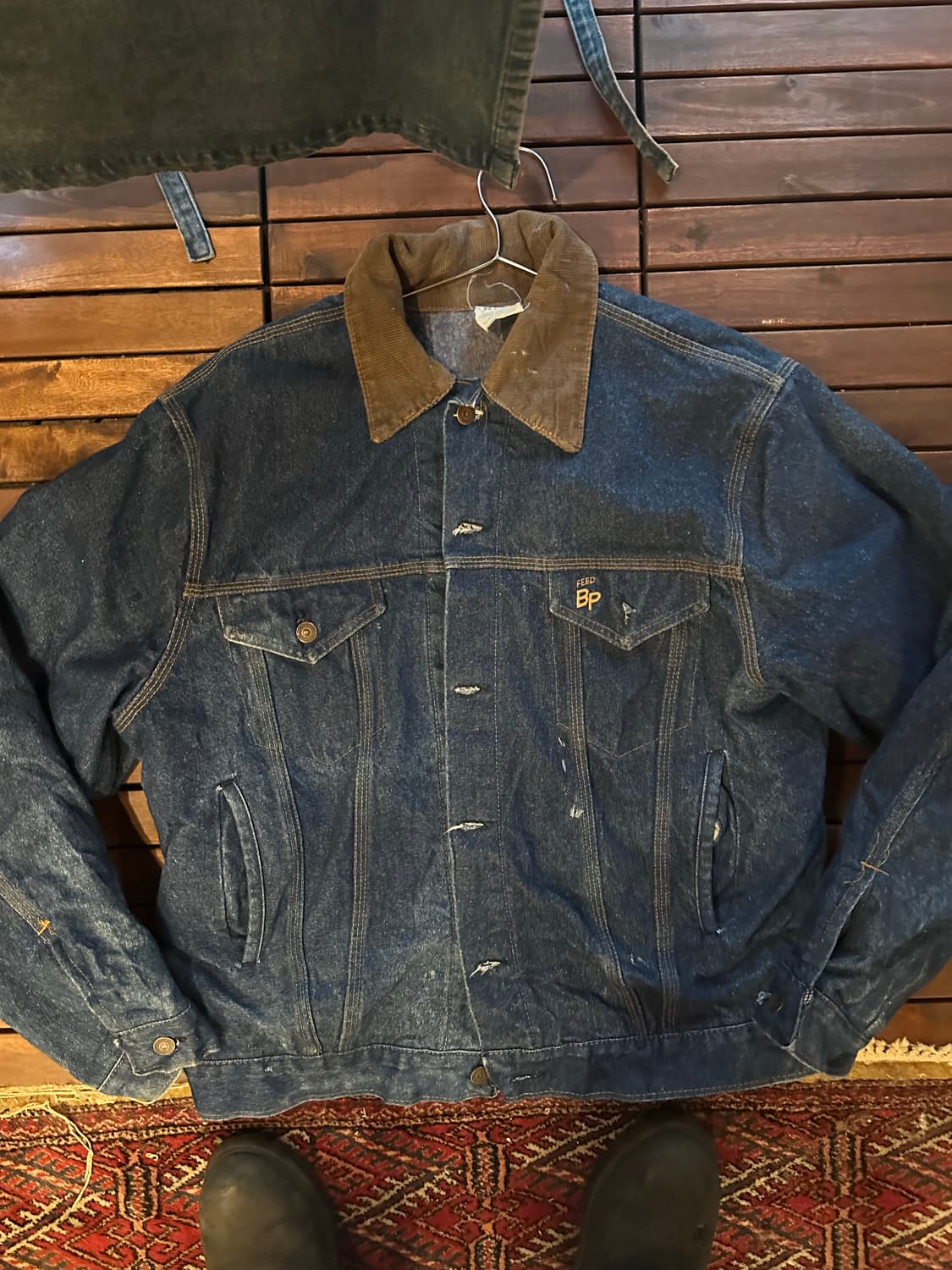 90’s WOOL feed BP denim jacket 상품이미지5