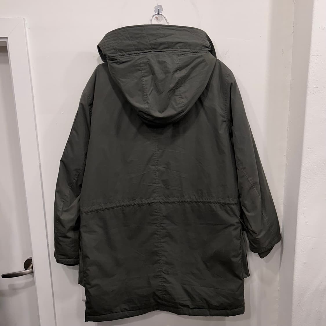 rrig 베이직하우스 구스다운 후드 롱 야상패딩 상품이미지5