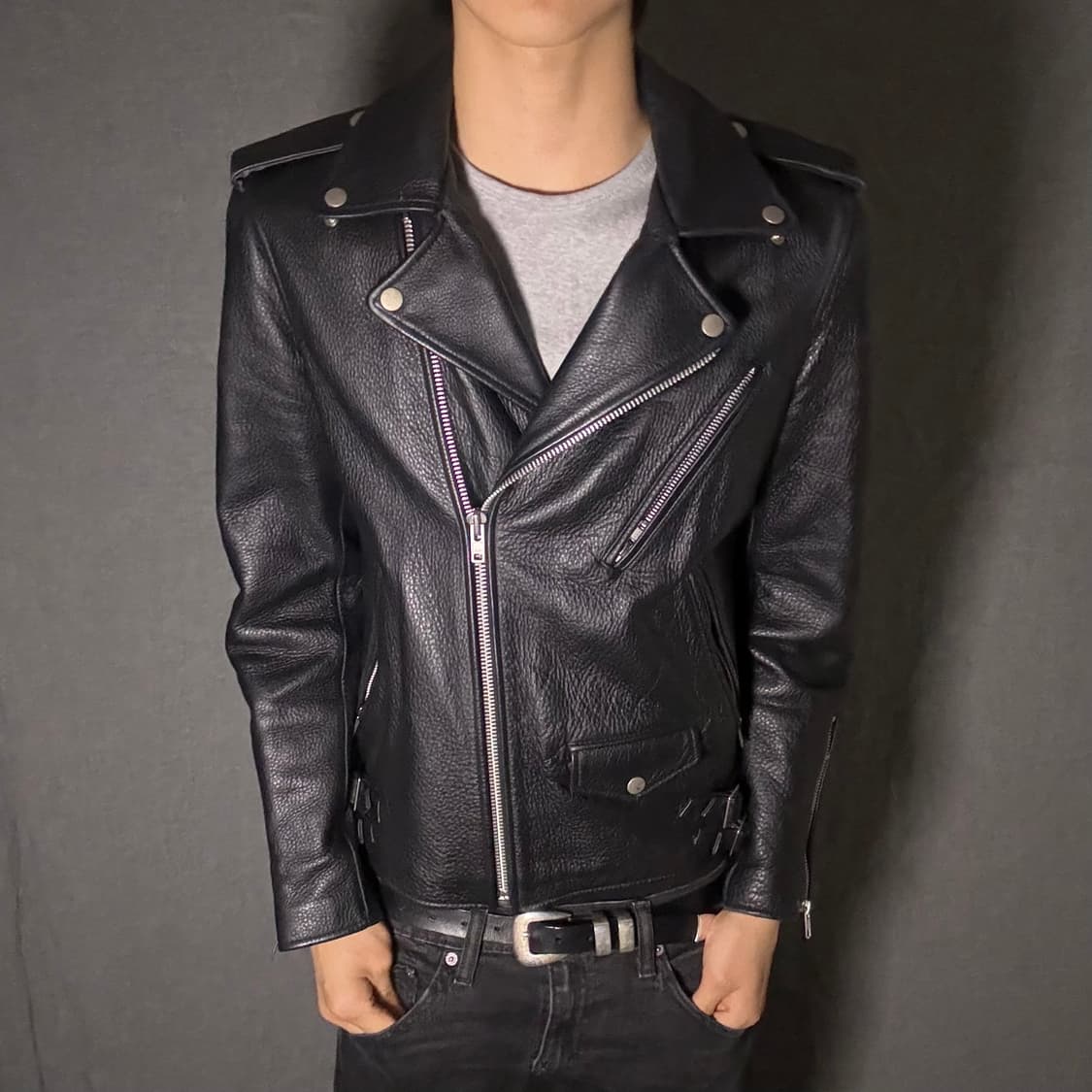 vintage rider leather jacket 상품이미지2
