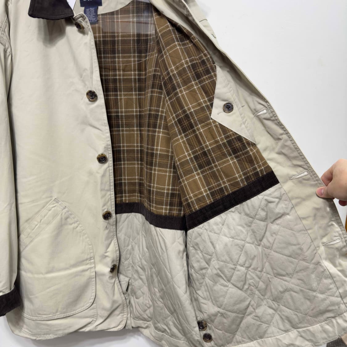 GAP 올드 갭 스웨이드 카라넥 헌팅 자켓 상품이미지8