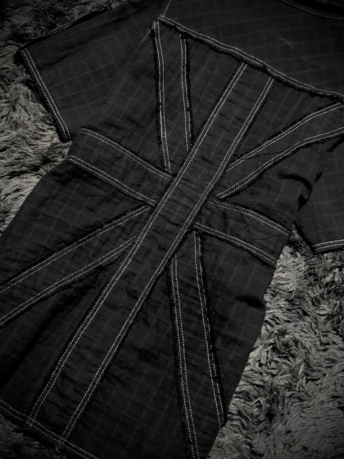 Algonquins 펑크 유니온잭 스티치 반팔셔츠 상품이미지4