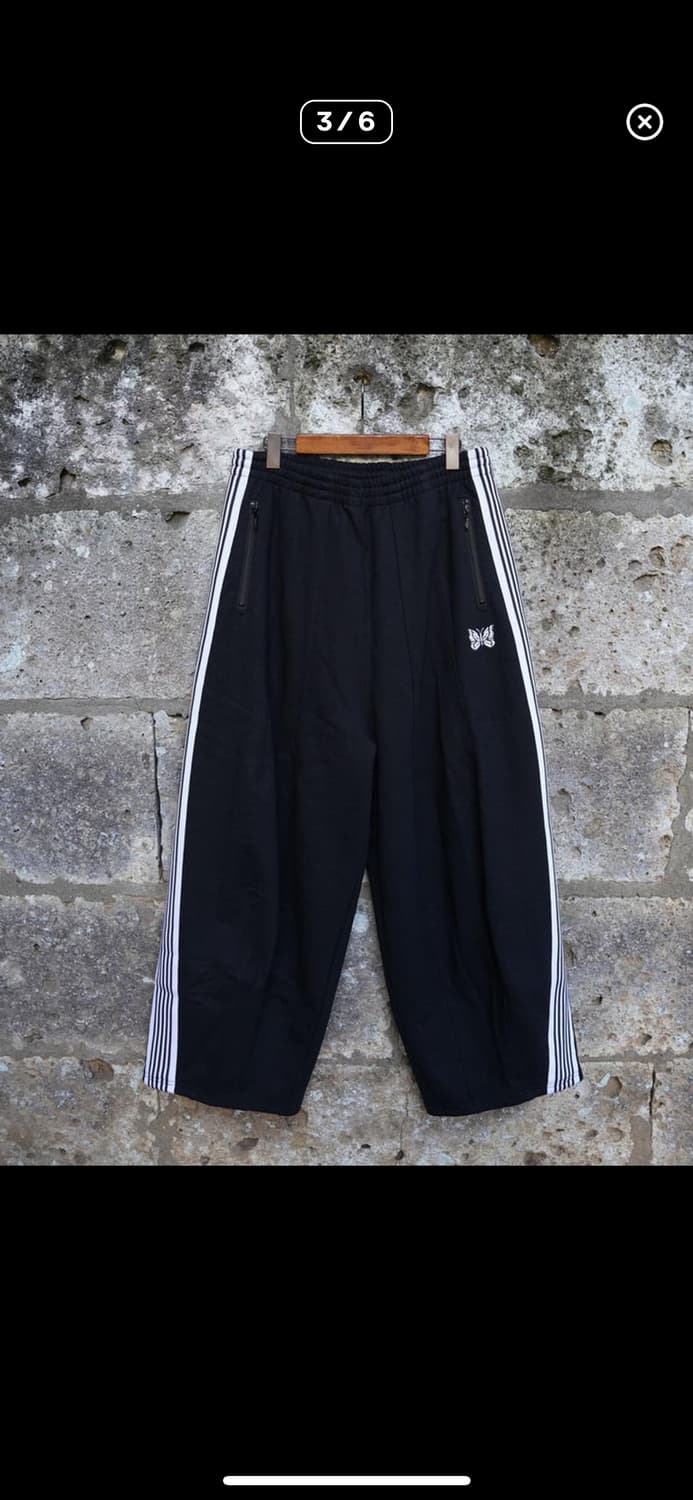 니들스 x BEAVER 별주 H.D. 트랙팬츠코튼저지 블랙 사이즈교환 상품이미지4