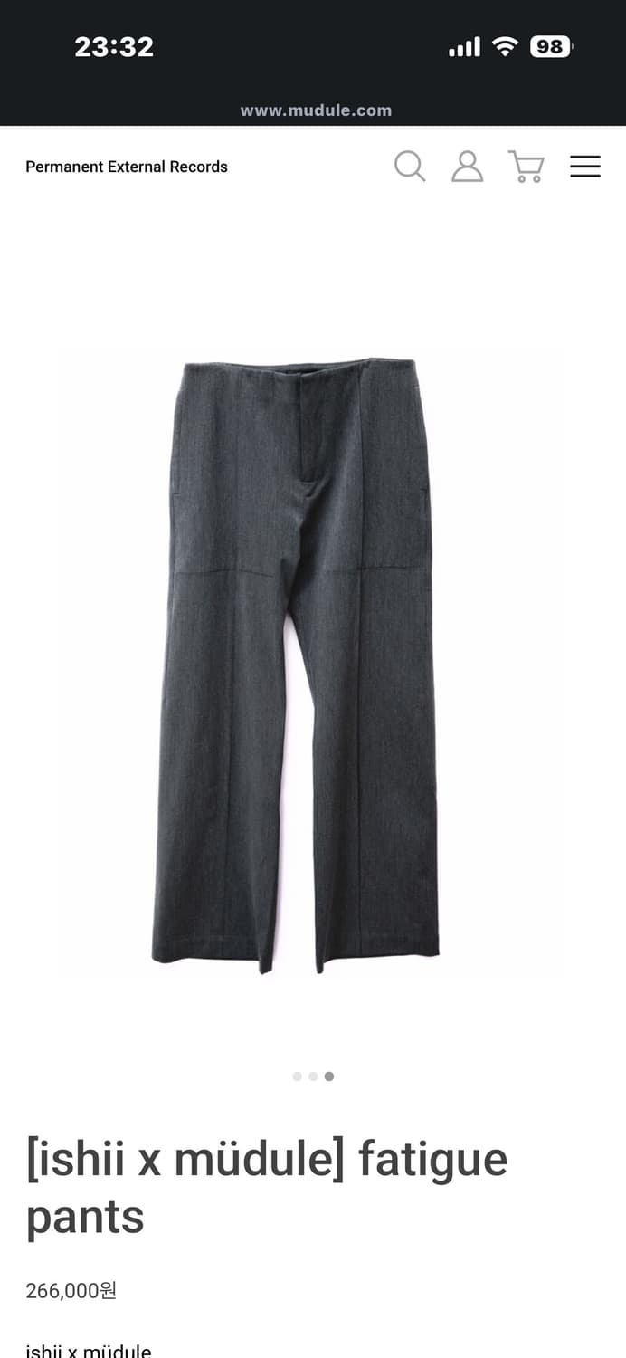 [ishii x müdule] fatigue pants (M) 상품이미지3