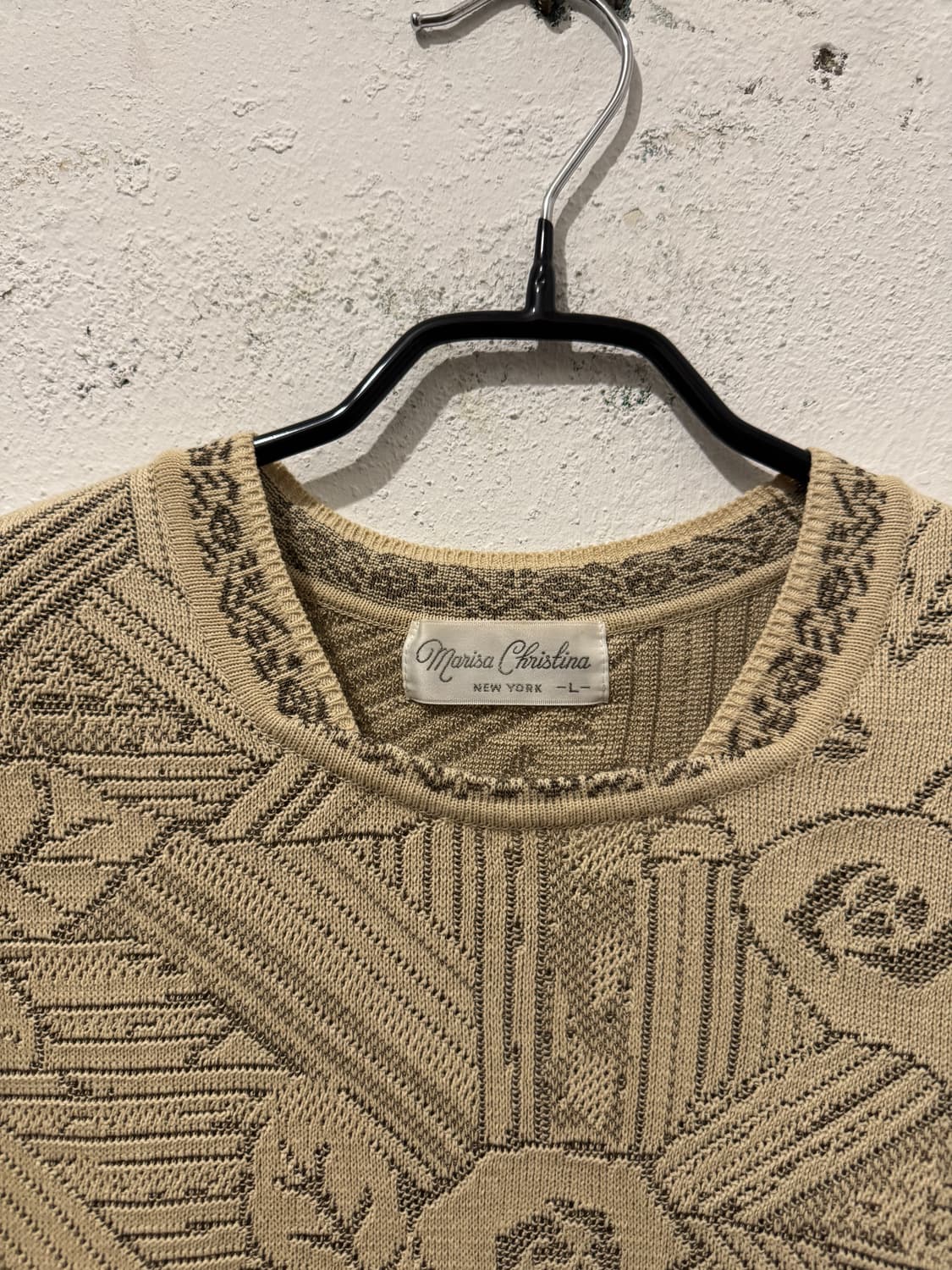 플라워 자수 반팔 니트 상품이미지2