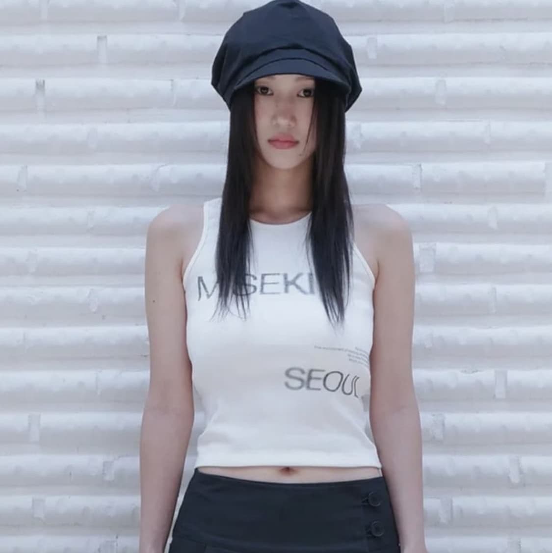 미세키서울 나시 슬리브리스화이트 상품이미지1