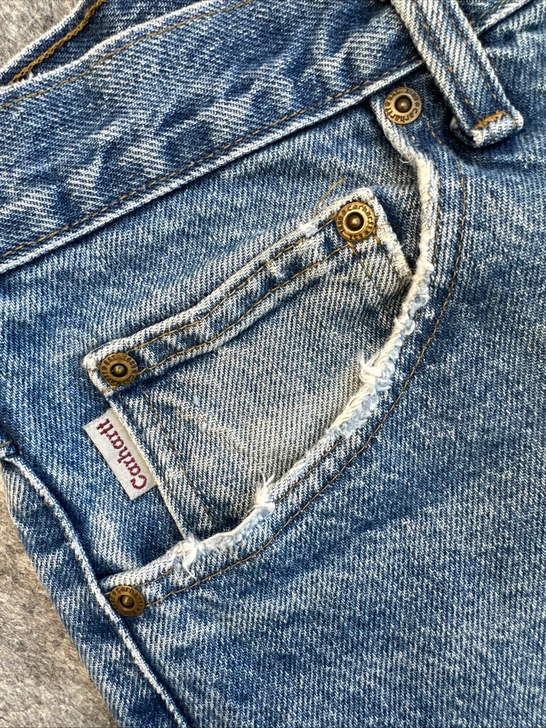 칼하트 B17 DST 연청바지 34X30 상품이미지4