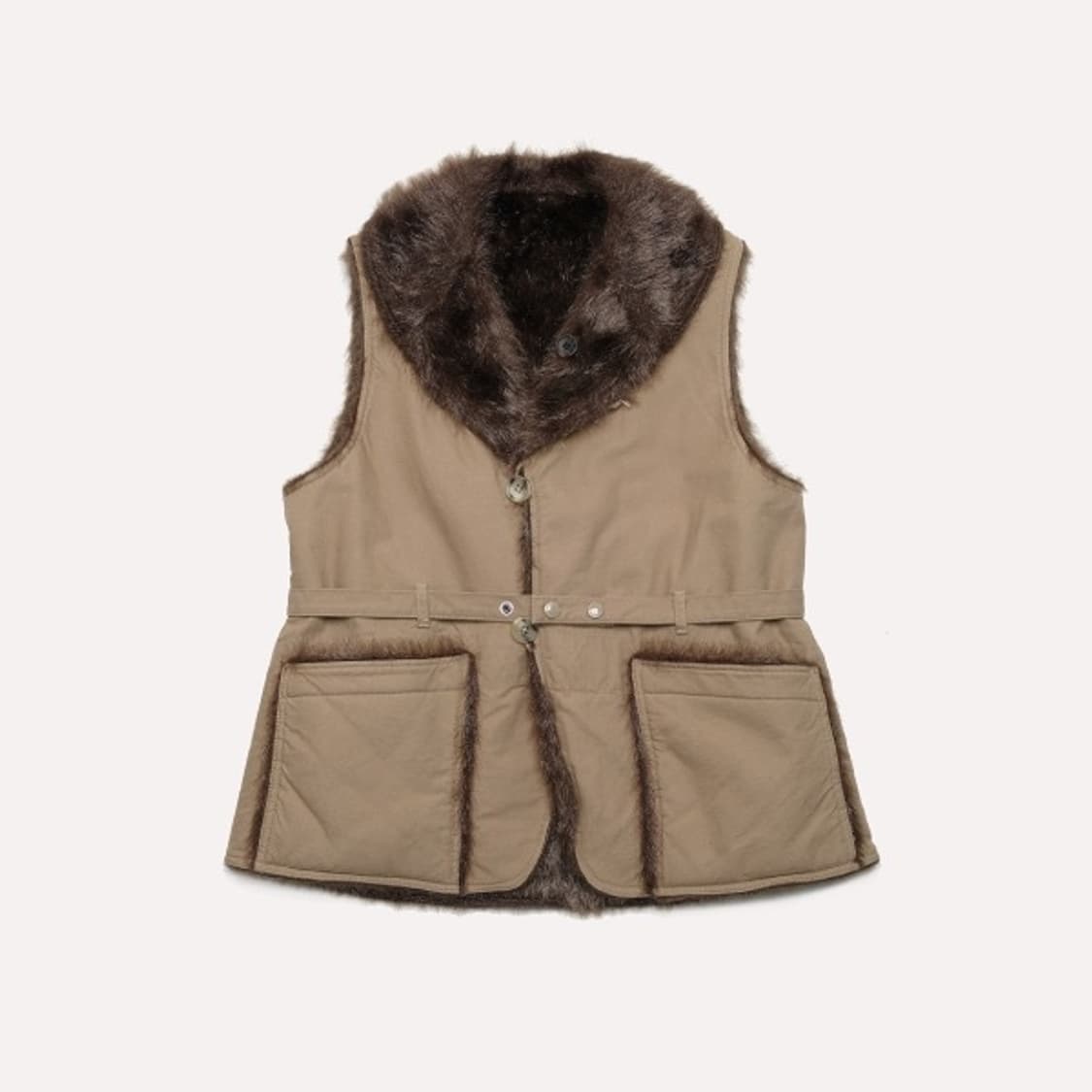 reversible shawl collar vest 상품이미지1