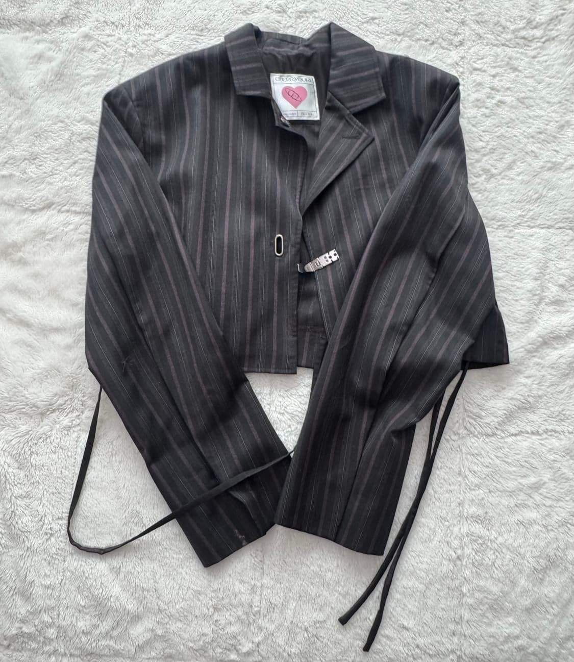 체리퀴리 플리츠 크롭 자켓 상품이미지3